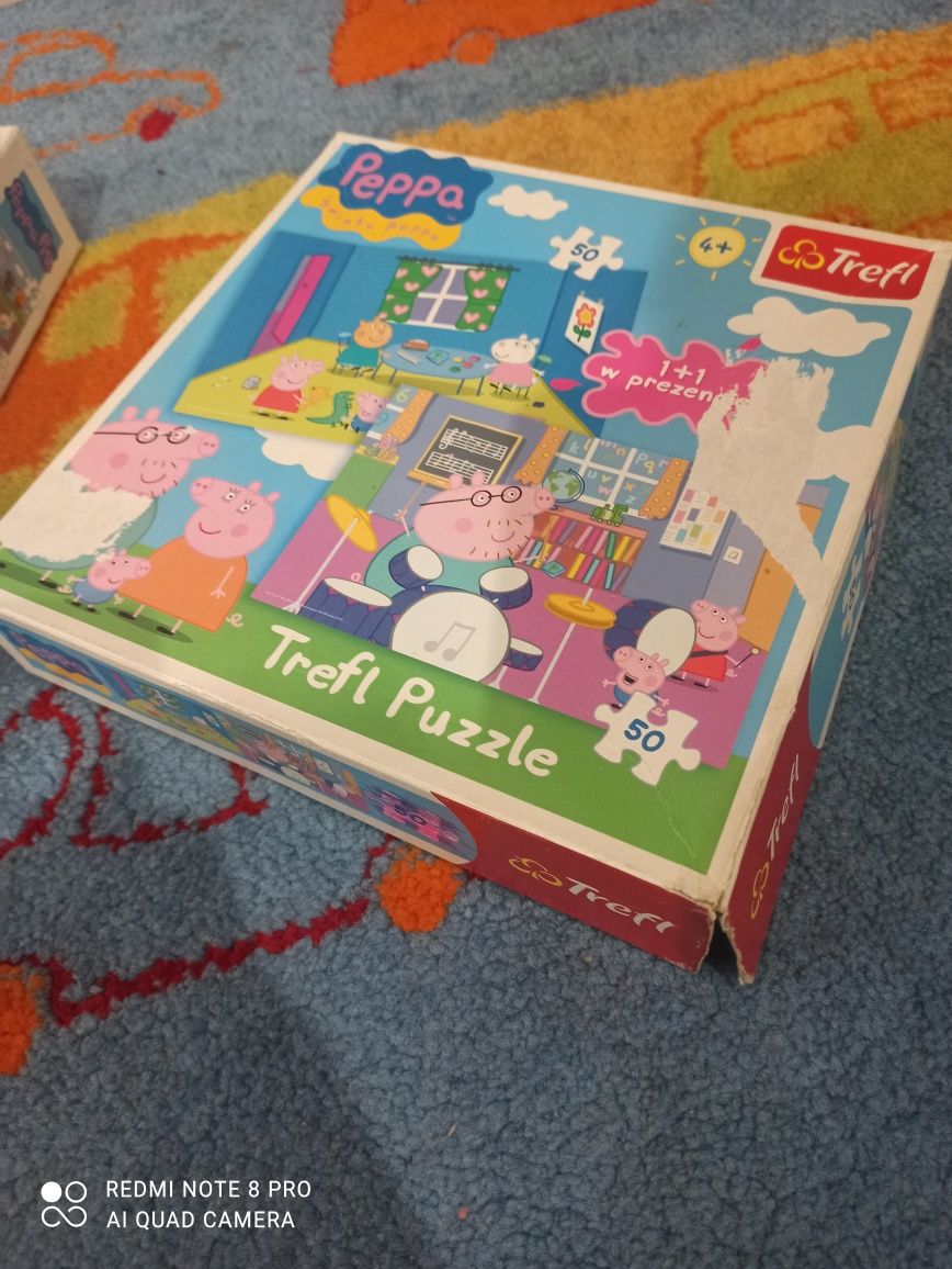 Puzzle. Gry logiczne, edukacyjne. Świnka Peppa