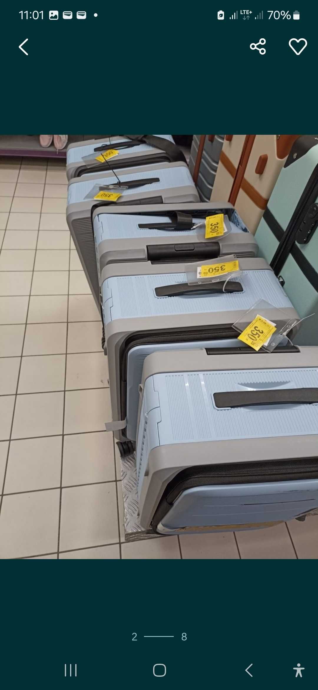 -70% twarda walizka 32L składana. Polipropylen