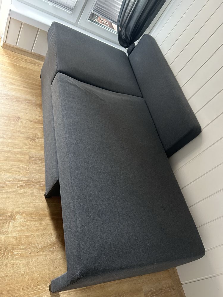 Ikea rozkladana sofa kanapa szara