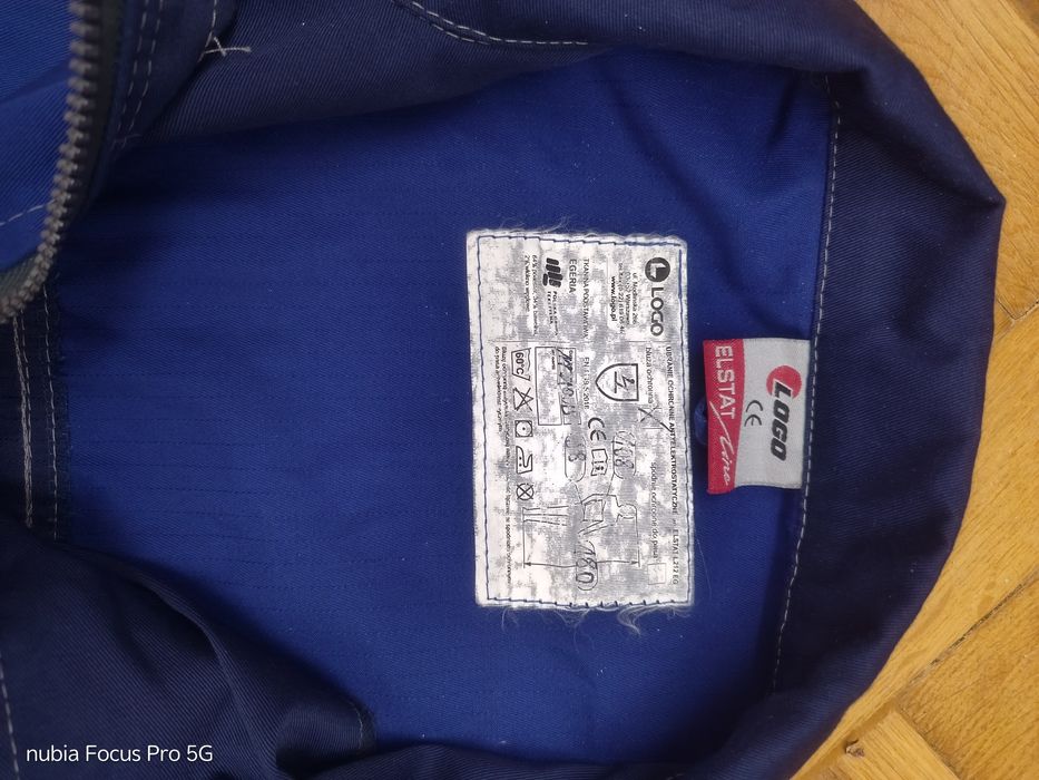 Odzież robocza antystatyczna dwuczęściowa L/XL