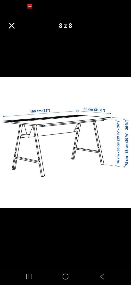Biurko gamingowe UTESPELARE Ikea