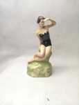 Pływaczka stara figurka porcelanowa lata 60