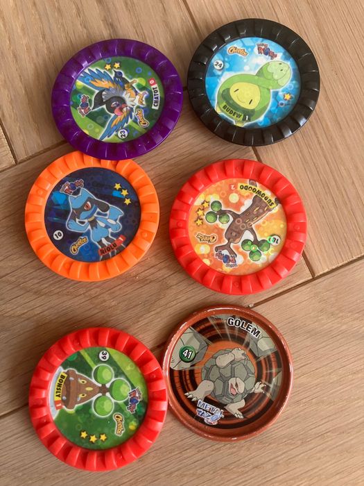 Vintage tazos tazoo krążki lata 90. Zestaw