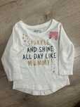 Bluzka niemowlęca 6-9 miesięcy I love my tee