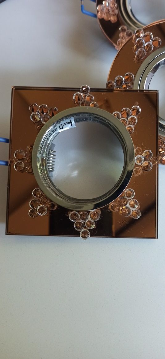 Oprawa 3 szt. halogen sufitowy LED Glamour