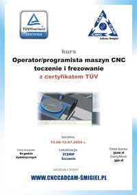 Kursy AutoCAD oraz CNC z certyfikatem TÜV zachodniopomorskie Szczecin