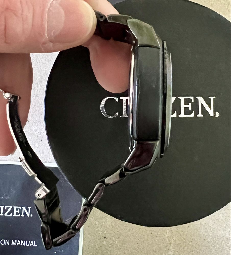CITIZEN Gent's Ion Plated Steel Watch CA4184-81E Eco-Drive