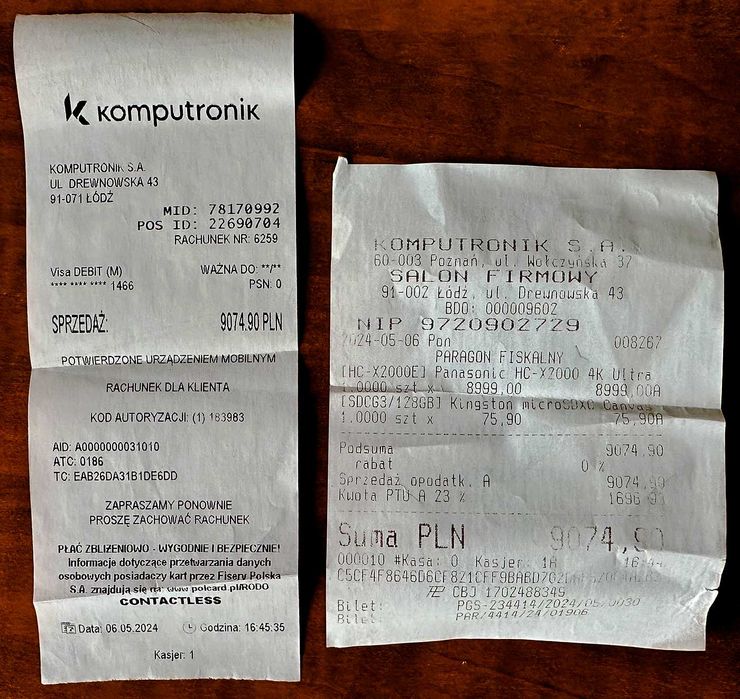 Kamera video 4K Panasonic HC-X2000