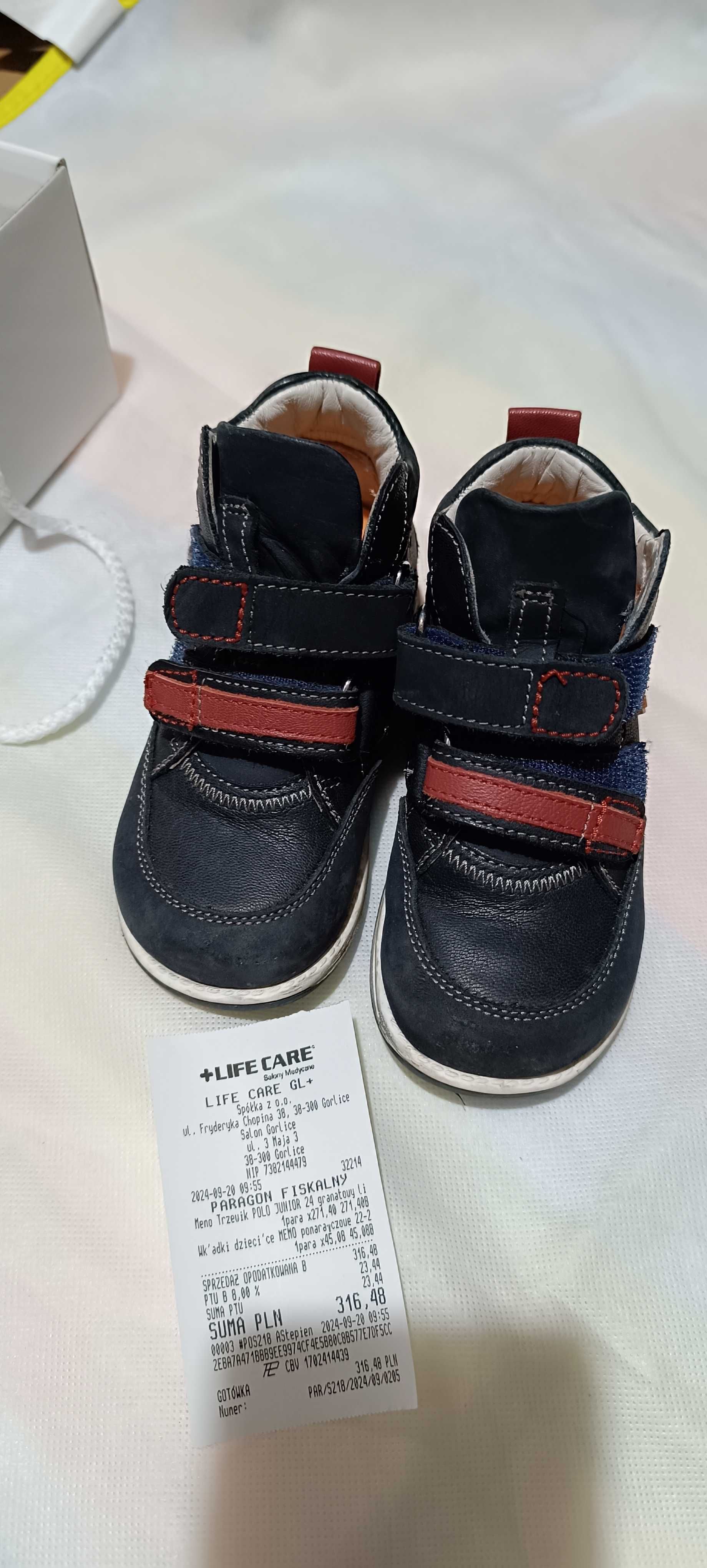 Buty ortopedyczne chłopięce r.24