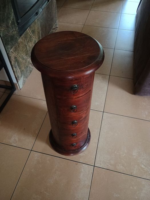 Komoda okrągła lite drewno
