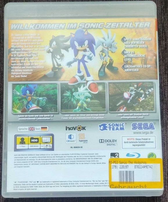 Sonic Generations i The hedgedog  gra ps3 Playstation 3 playstation3