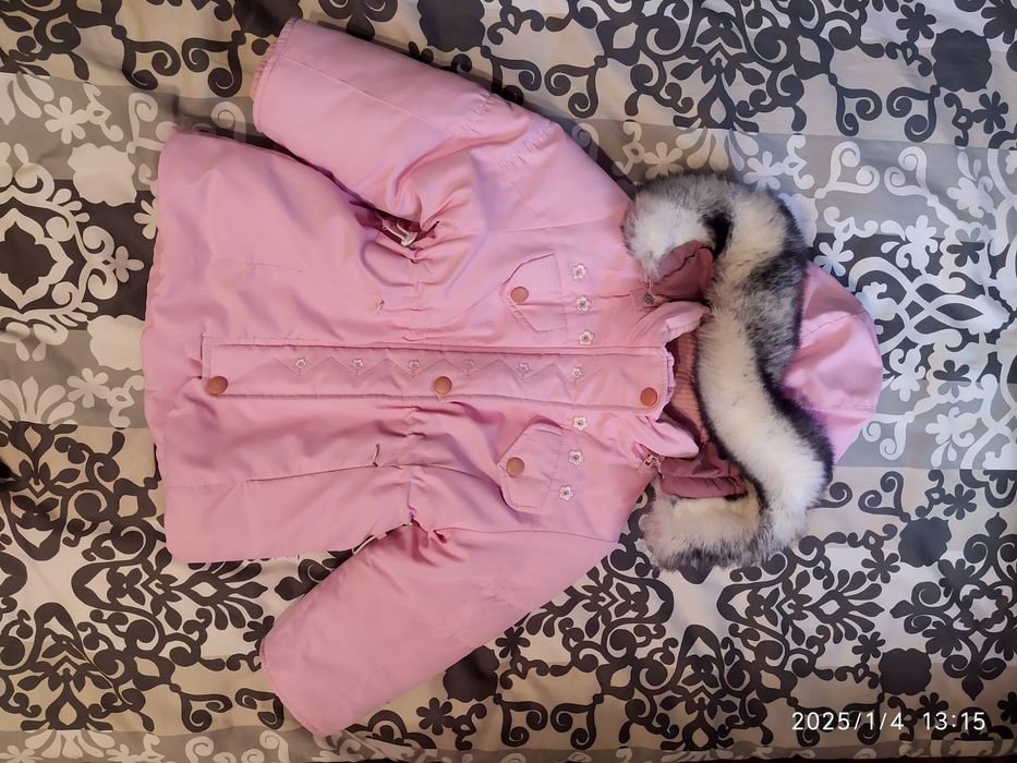 Дитячий комбінезон для дівчинки + шапочка у подарунок, 86 см, 1,5 роки