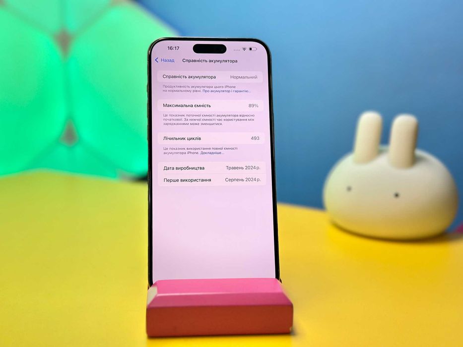 Смартфон Apple iPhone 15 Pro Max 256GB Natural(150287) Б/У З ГАРАНТІЄЮ