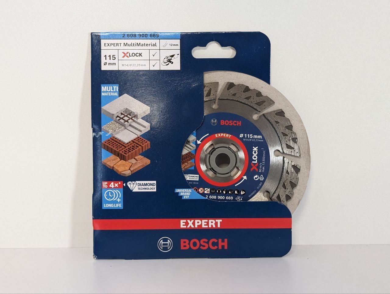 Алмазний Відрізний Диск BOSCH EXPERT MULTIMATERIAL X-LOCK 115X22.23X