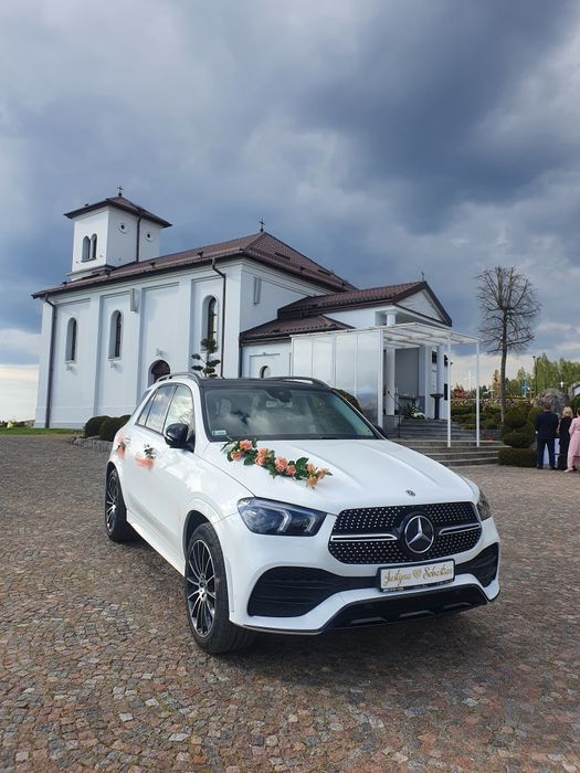 Auto do ślubu, samochód do ślubu. Biały Mercedes GLE 2020 rok !!!