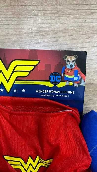 Kostium/przebranko Wonder woman dla psa/kota rozmiar M/30cm