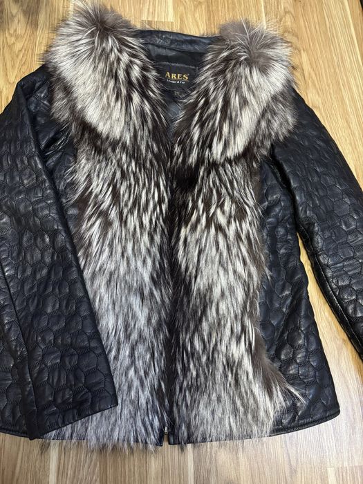 Кожаная куртка, курточка, жилетка , безрукавка,шкіряна куртка з хутром