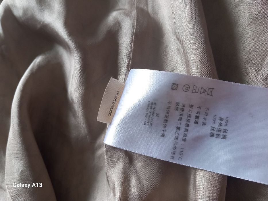 Burberry długa sukienka oryginalna jedwab L