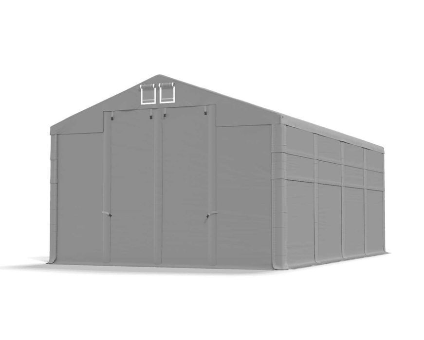Namiot Magazynowy CAŁOROCZNY 4x8x4m Namiot Handlowy Hala namiotowa