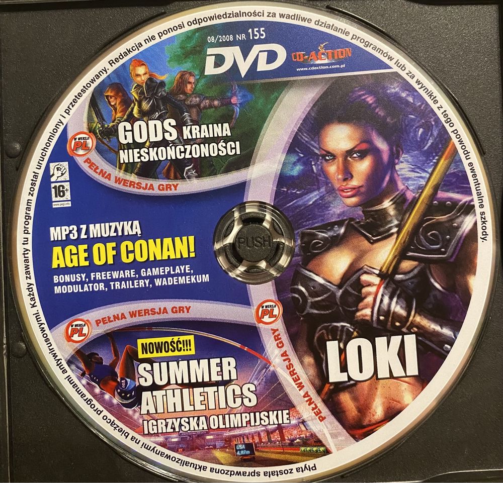 Gry PC CD-Action DVD nr 155: Loki, Summer Athletics, Gods