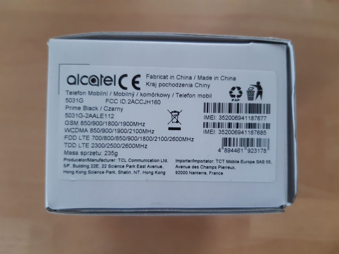 Nowy smartfon Alcatel 1B 5031G 2GB 32GB 5,5"