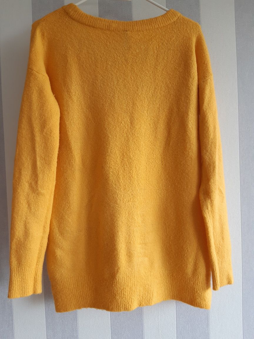 Sweter MOODO xs s m żółty