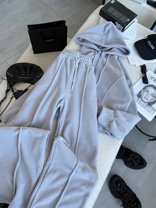 Теплый стильный костюм женский флисовый р.42-48