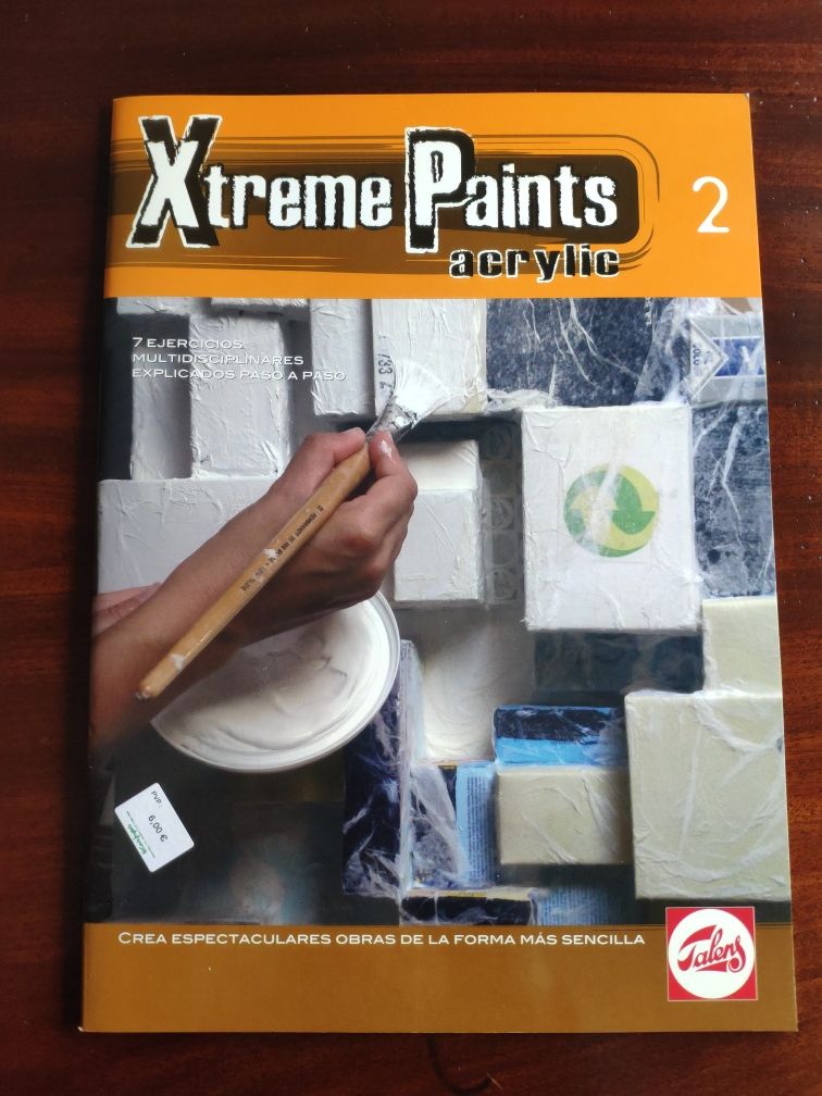 Livros de pintura com acrílico Xtreme Paints - nº 1 e 2