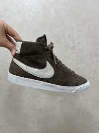 Кеди Nike blazer mid коричневі