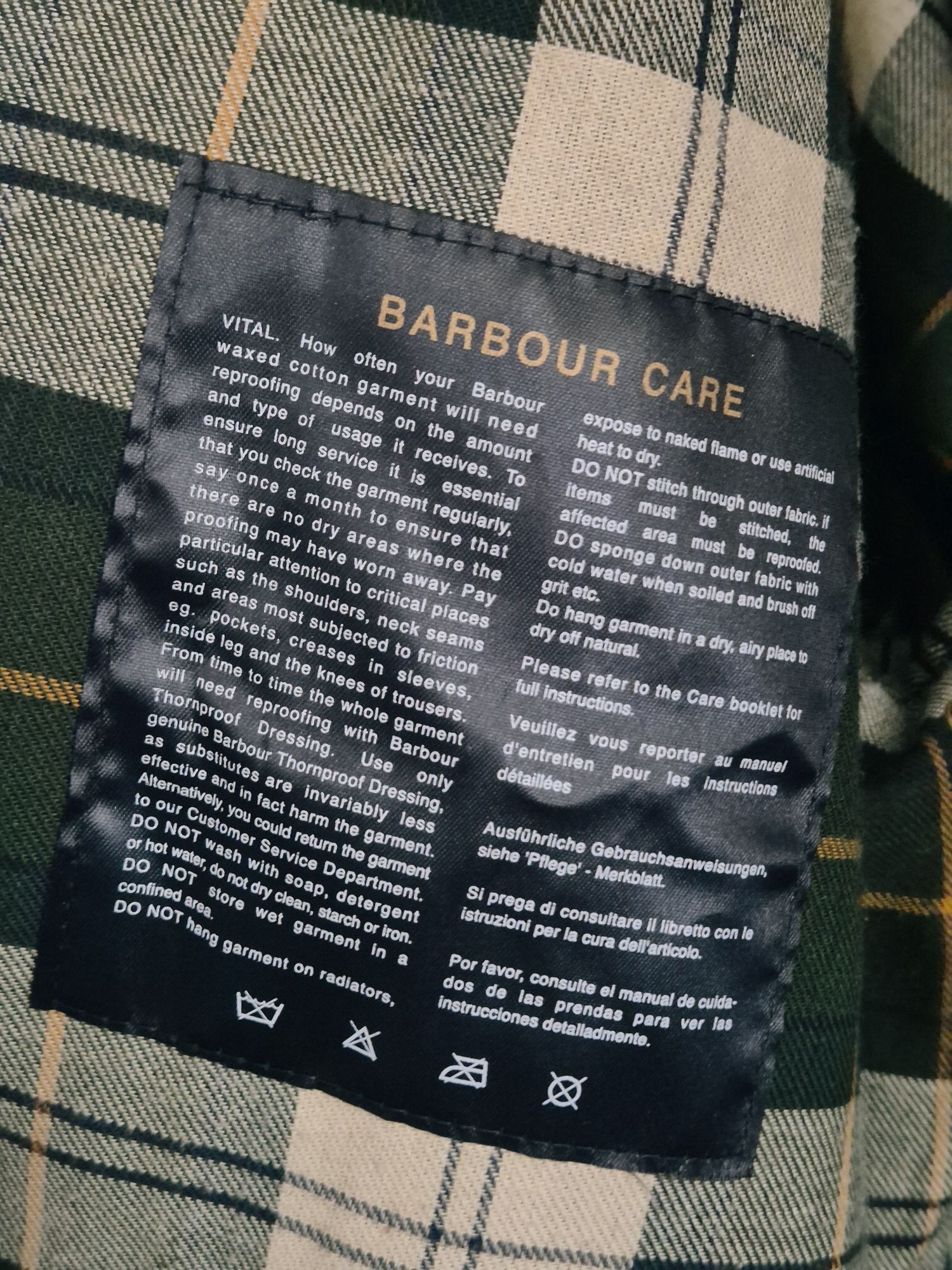 Casaco BarBour Beaufort olive XXXL novo