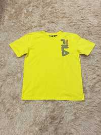 Желтая футболка fila фила оригинал