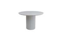 Stół okragły,rozkładany,biały Fi 110+2x50 na jednej nodze