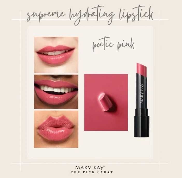 Wyjątkowo Nawilżająca Szminka Supreme Poetic Pink (Promienny)