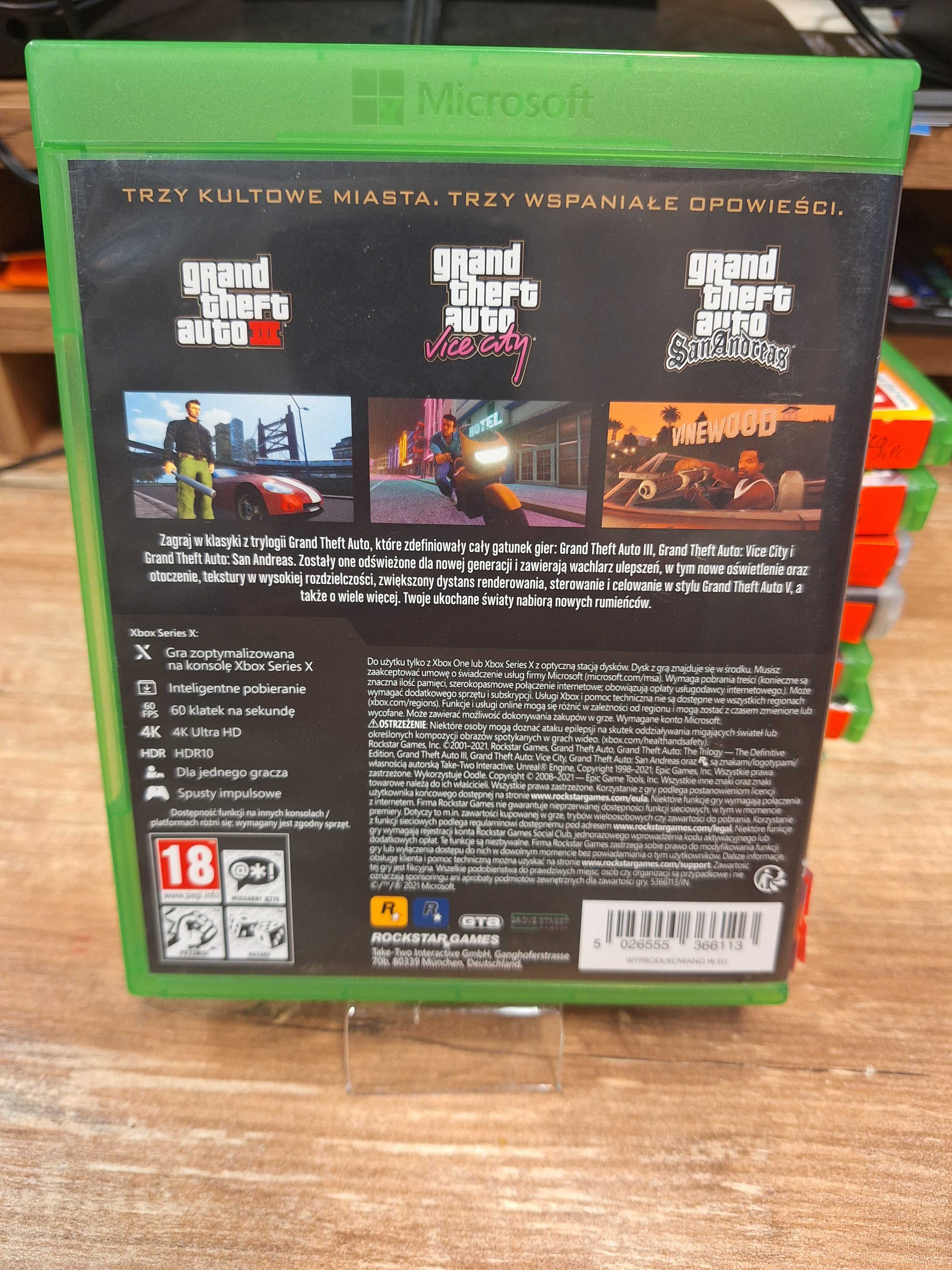 Grand Theft Auto: The Trilogy - The Definitive Edition XBOX ONE