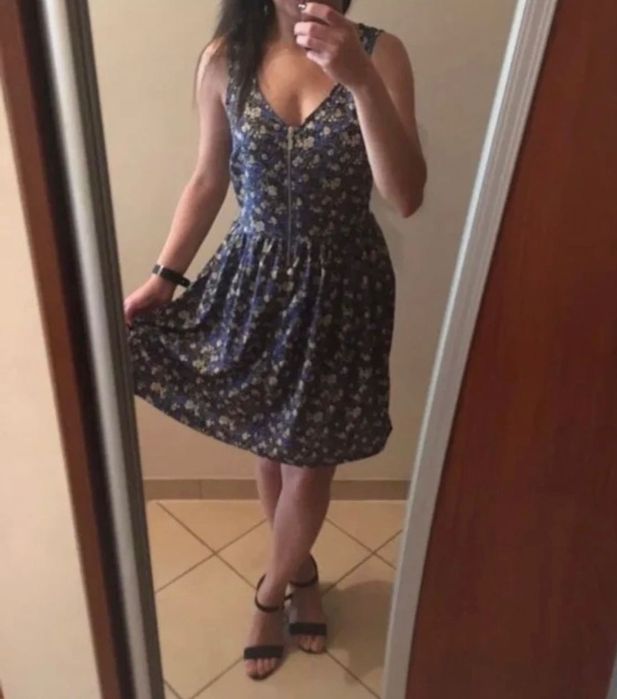 Zwiewna sukienka na lato na codzień w kwiaty New Look 36 S