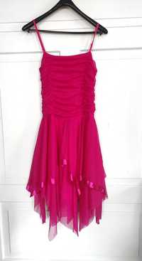 Bajkowa różowa balowa sukienka przebranie strój kostium cosplay