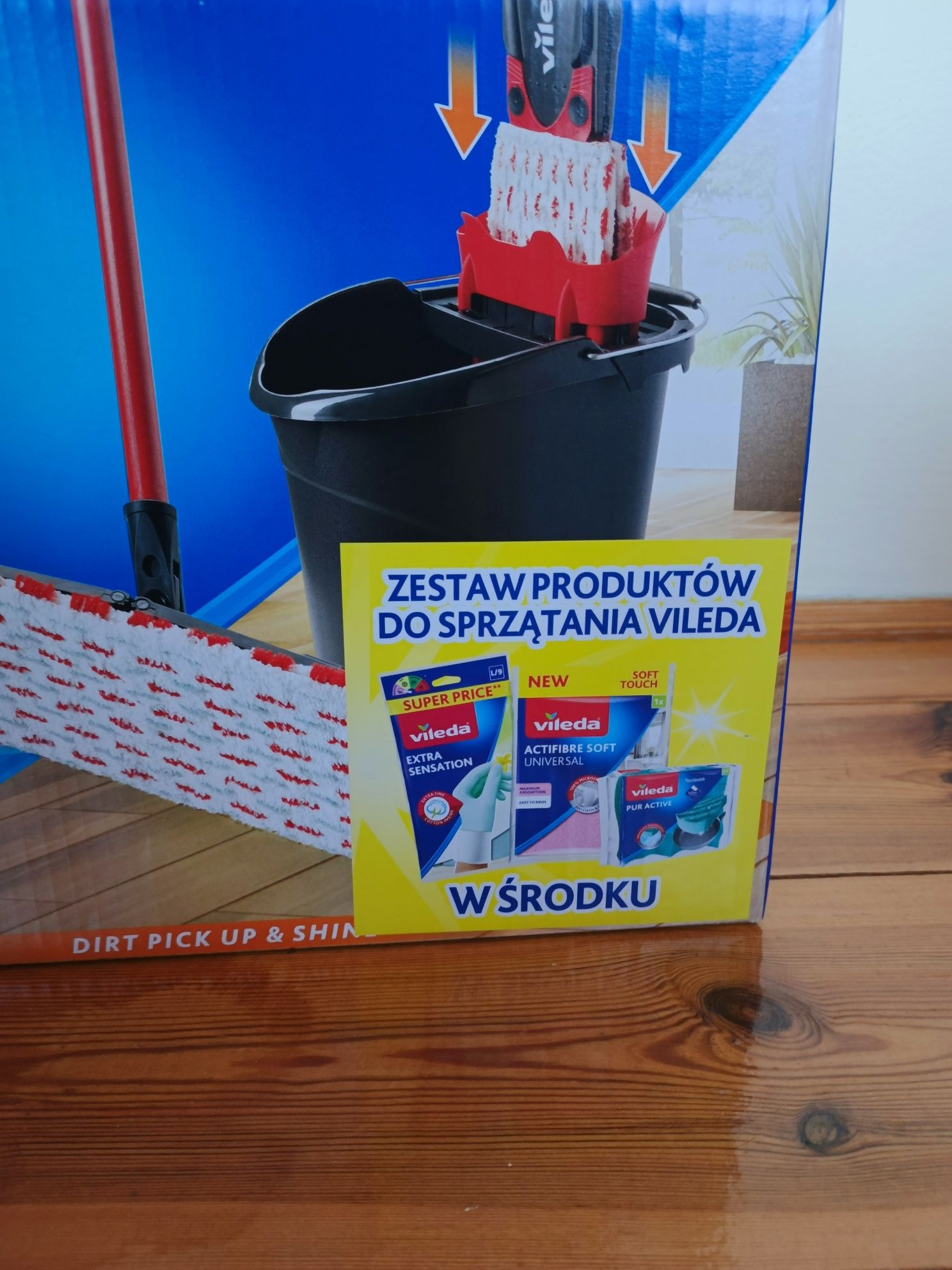 Vileda ultramax mop plus zestaw ścierek do sprzątania nowy zapakowany