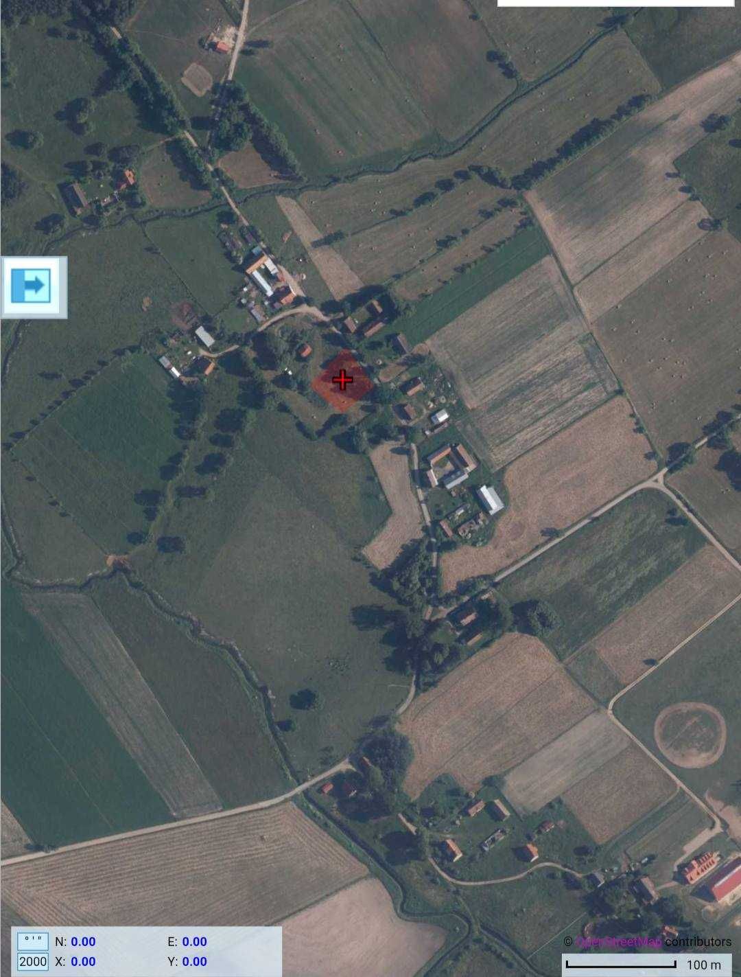 Nieduża działka siedliskowa we wsi Zabielne 4 km od jeziora Roś