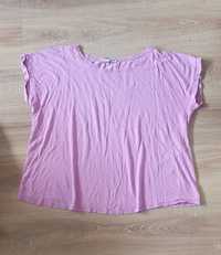 T shirt damski liliowy 100% bawełna