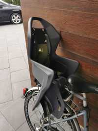 Fotelik na rower na bagażnik Polisport szary z wyściółka