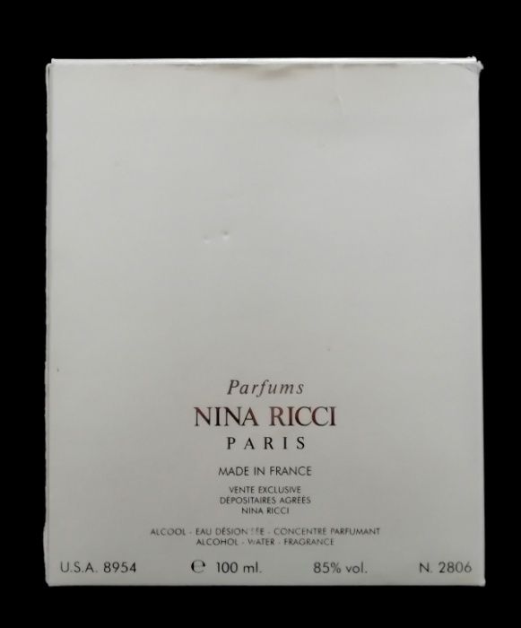 Nina Ricci – Eau de Toilette 100ml (3.3FL.OZ)- Novo