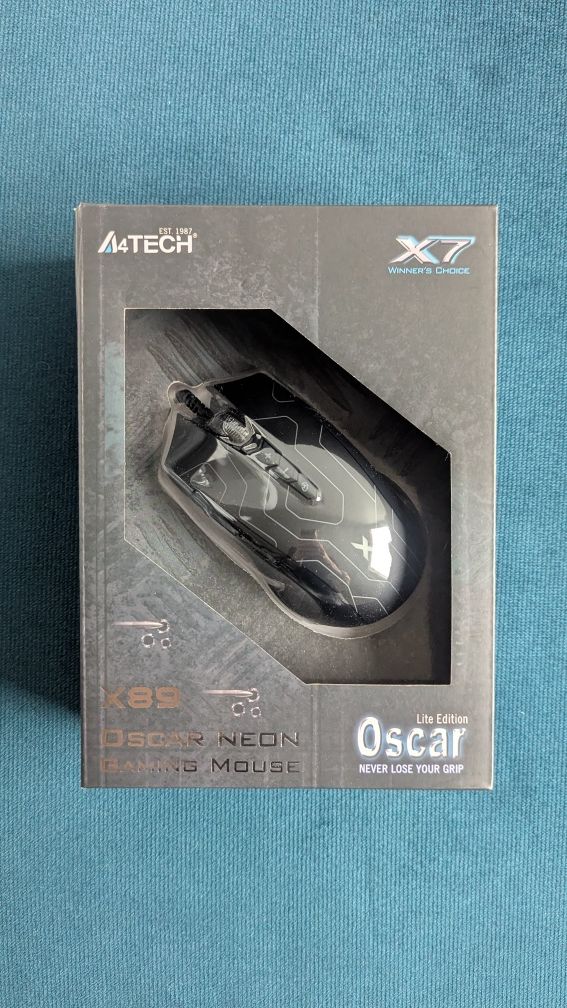 Mysz gamingowa przewodowa A4Tech XGame X89 Maze Oscar Neon Gaming Mous