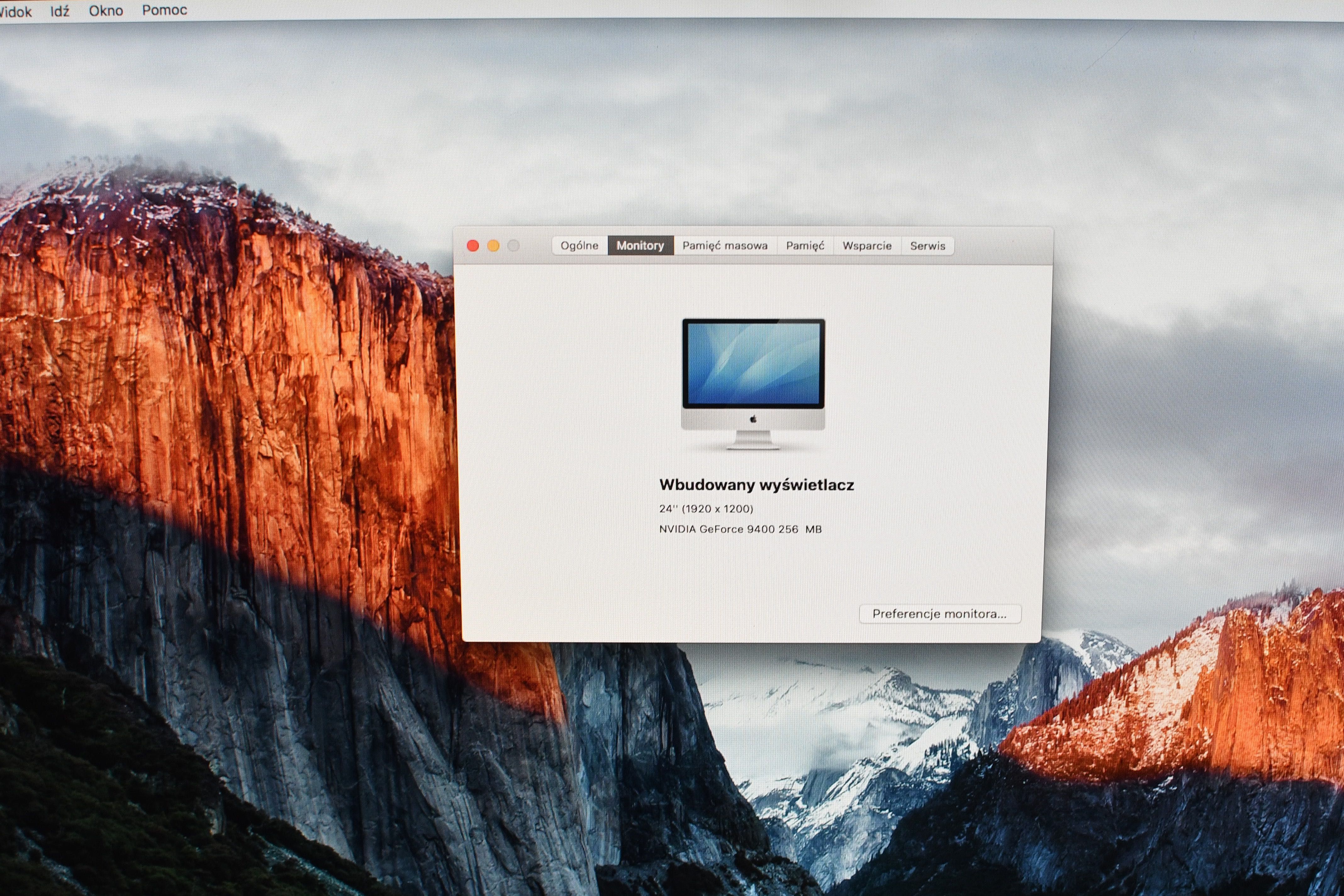 iMac A1225 24" core 2 duo 2260mhz / 4gb / 640gb matryca 1920x1200