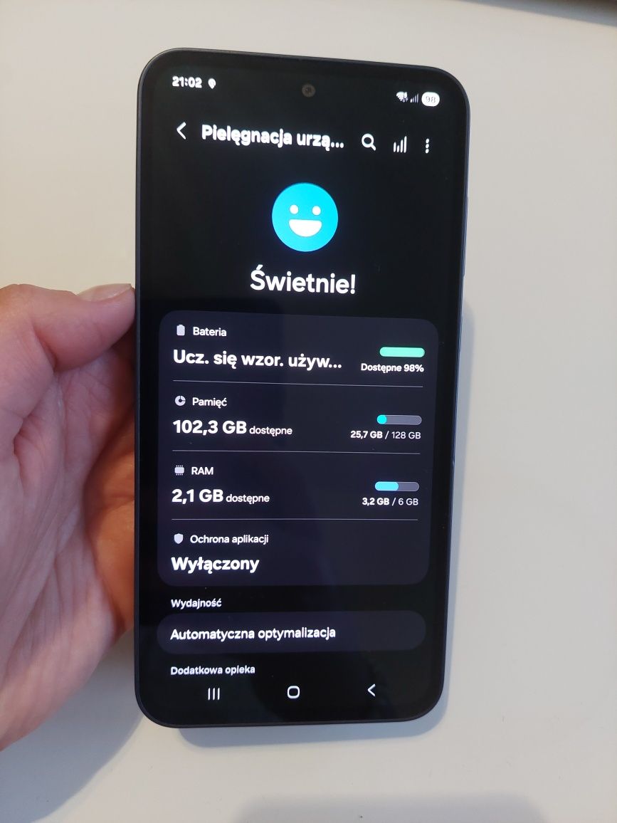 Jak nowy ! Samsung a35 6/128 GB NFC amoled android 15 Smartfon telefon