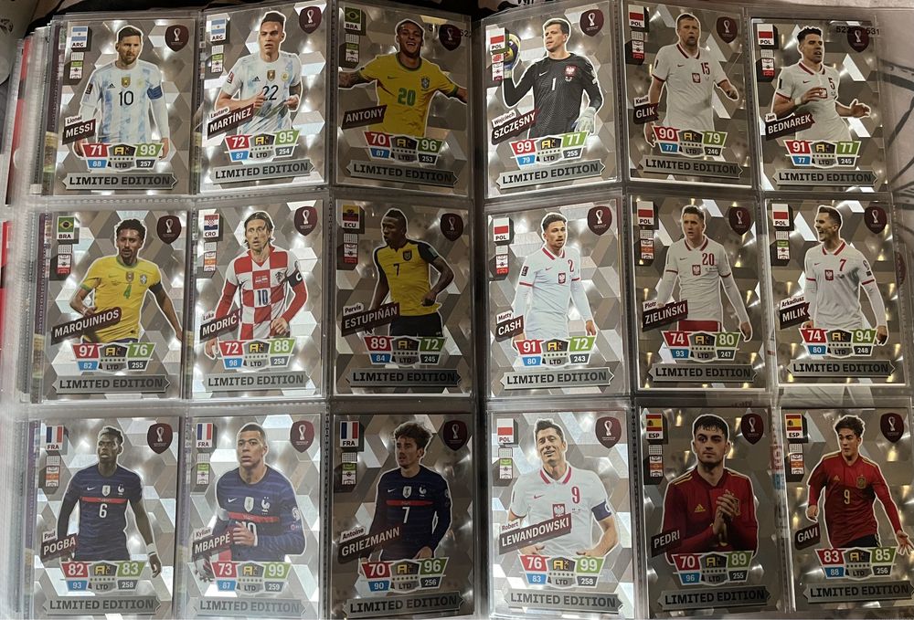 Kompletna kolekcja Qatar Panini 2022 Nordic Edition 45 limited edition