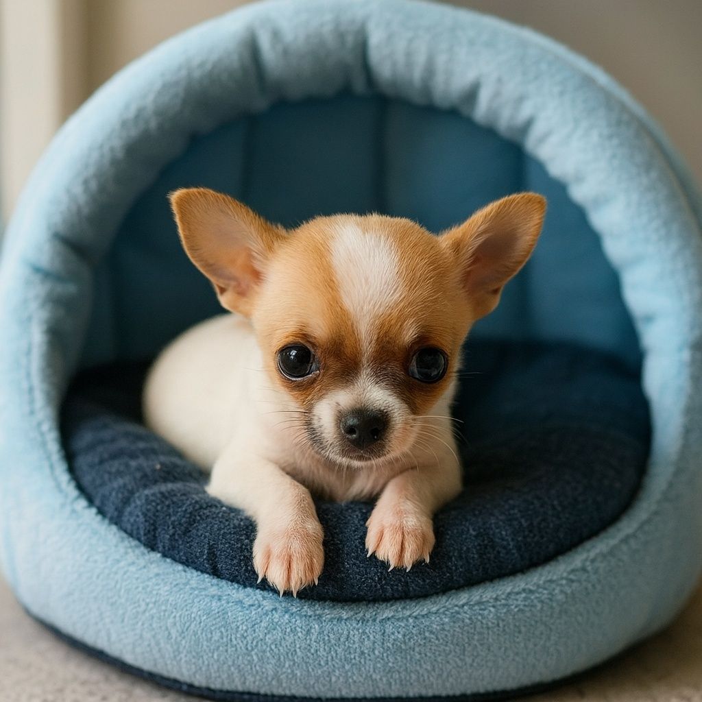 Chihuahua piesek wychowany przez behawioryste