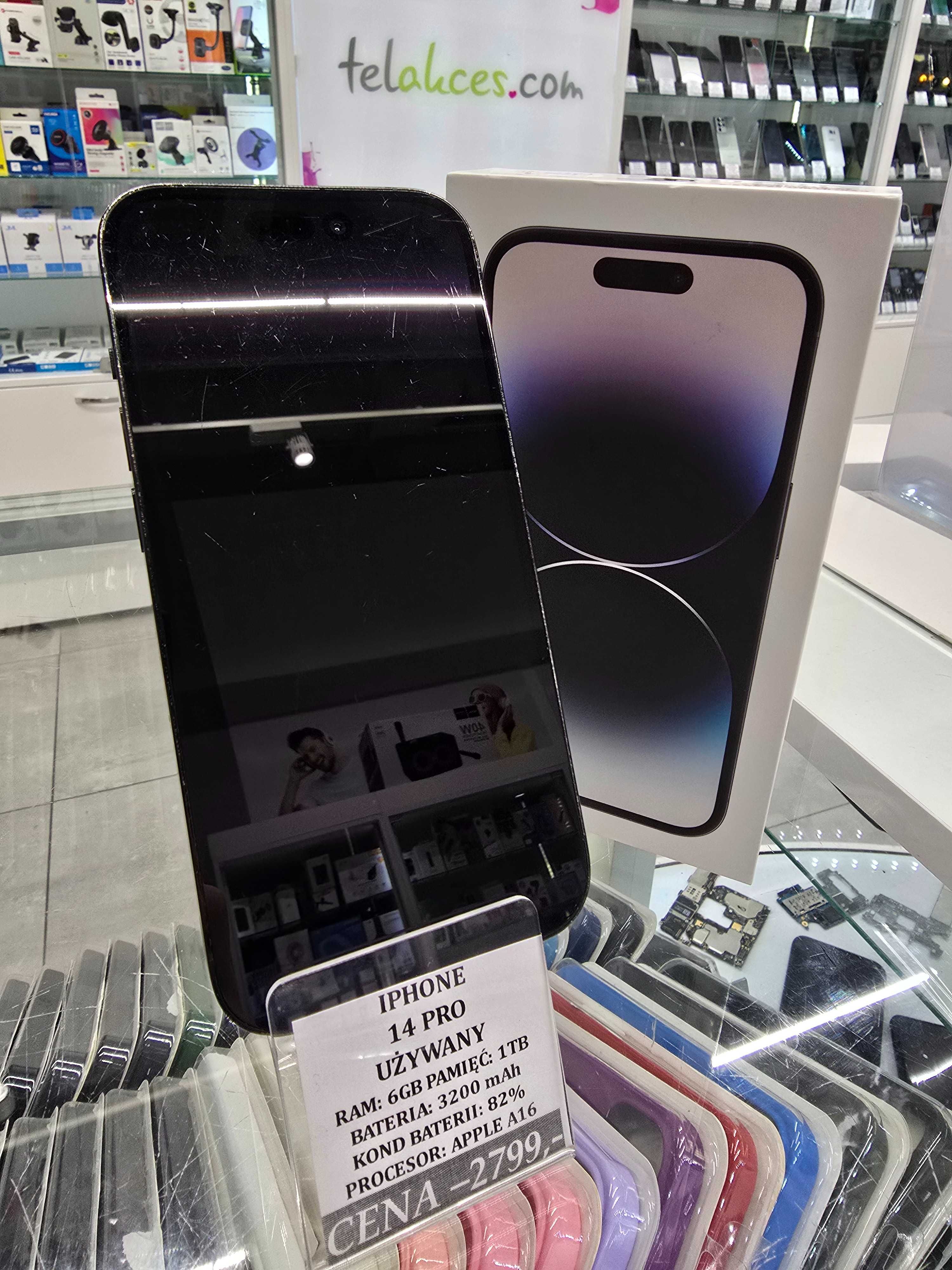 Iphone 14 PRO 1T Bat 82% Telakces Felicity *Raty 0%