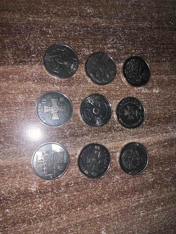 Набір монет «Збройні Сили України», 9 монет по 10 гривень 2018-2021