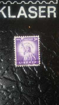 Znaczek U. S Purple Liberty 3 Centy