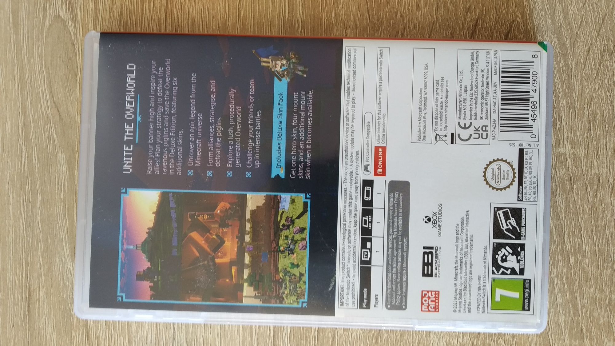 Gra Minecraft legends Nintendo switch